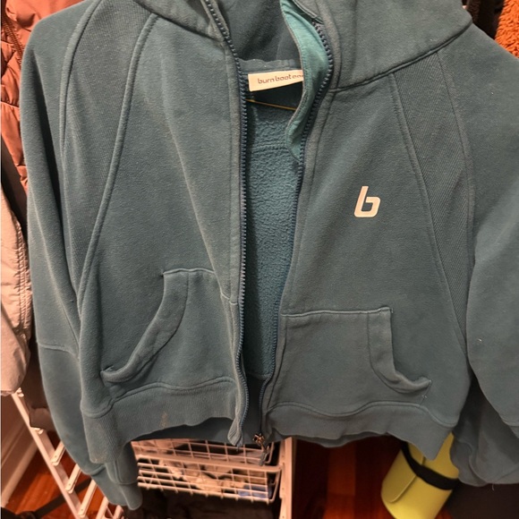 Burn Boot Camp Jackets & Blazers - Burn Bootcamp Scuba Teal Jacket